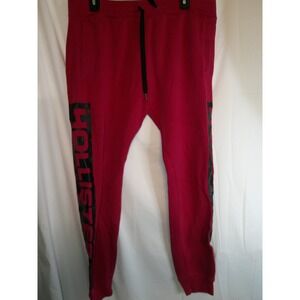 Vintage Hollister Joggers Sweatpants Lounge Drawstring Activewear Red Black L‎